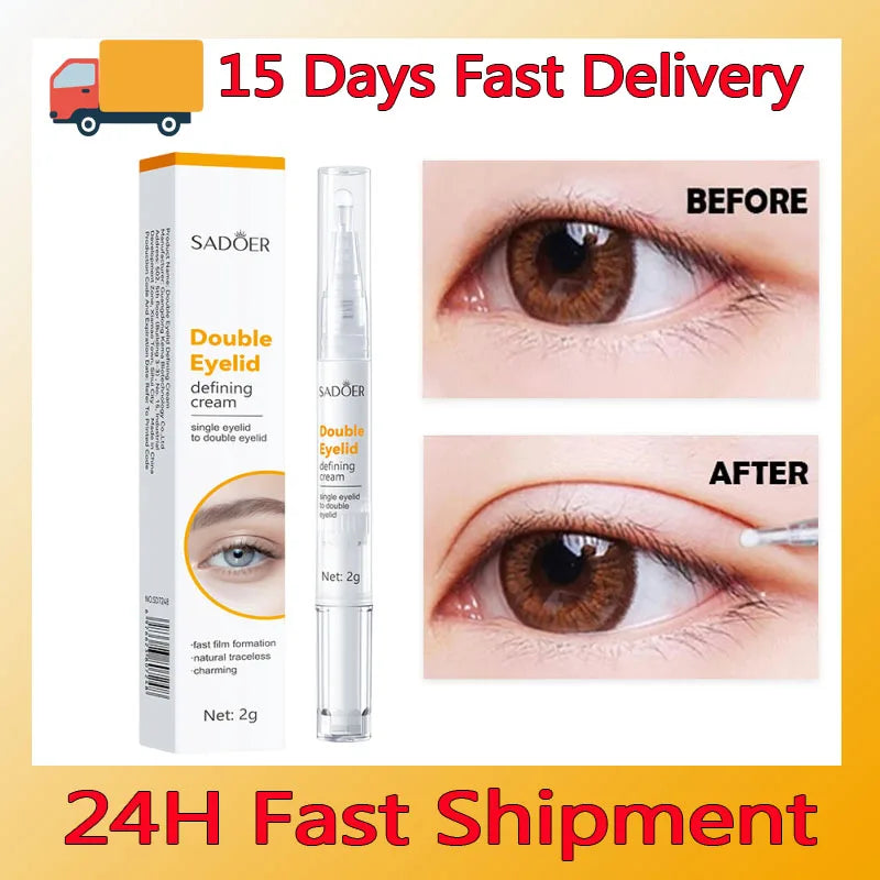 Long-acting Invisible Double Eyelid Shaping Cream Waterproof Quick-drying Magic Big Double Eyelids Styling Cream Makeup Tools Qme 1pc