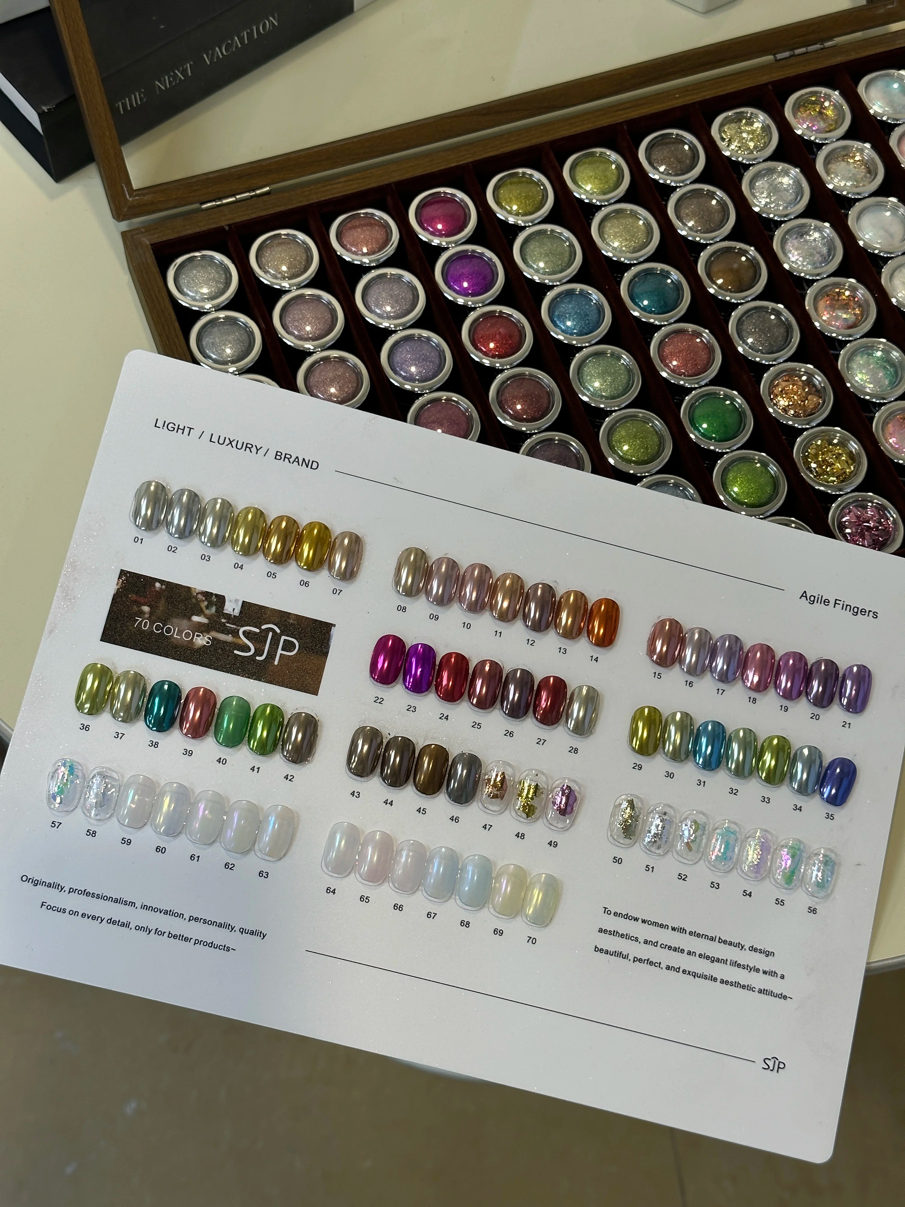 70-color Opal Pink Nail Art Includes Swatches Storage Box It Offers Qme