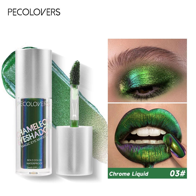 Multi-chrome Shifting Pigments Chameleon Liquid Eyeshadow Long Qme 03