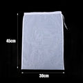 80Mesh Mesh Soy Milk Nylon Filter Bags Nut Yogurt Tea Coffee Oil Food Press Filter Strainers Large Kitchen Filters Bag Reusable Qme 30x45cm 3PCS