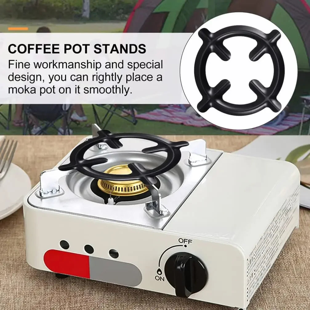 Mocha Coffee Pot Rings Coffee Pot Heating Rack Gas Cooker Stands Stove Protect Cover Gas Stover Protectors Kitchen Accessories Qme
