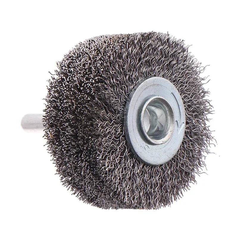 Professional Stainless Steel Wire Brush Wheel Rotary Polishing Tool For Metal Rust Removal, Edge Grinding, Deburring Qme