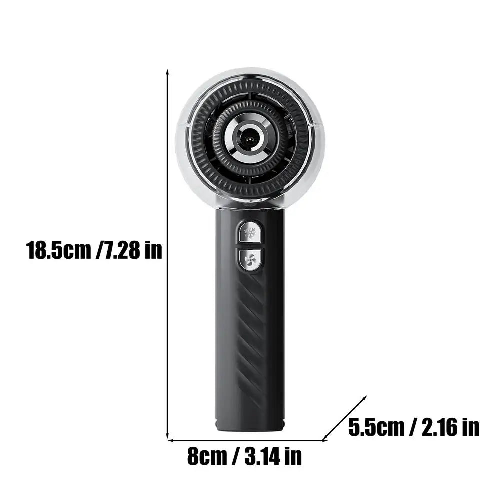 Misting Fan Rechargeable Handheld Personal Powerful Battery Operated Mini Portable Fan For Sports Travel Camping Hiking Fishing Qme China Mainland Black