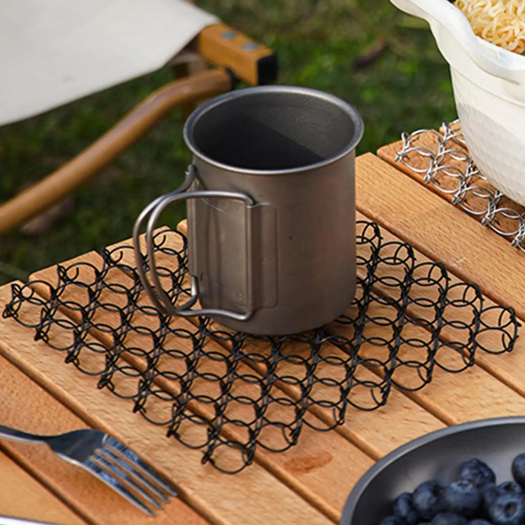 Trivets Dishes Stainless Steel Heat Resistant Coaster Decoration Qme