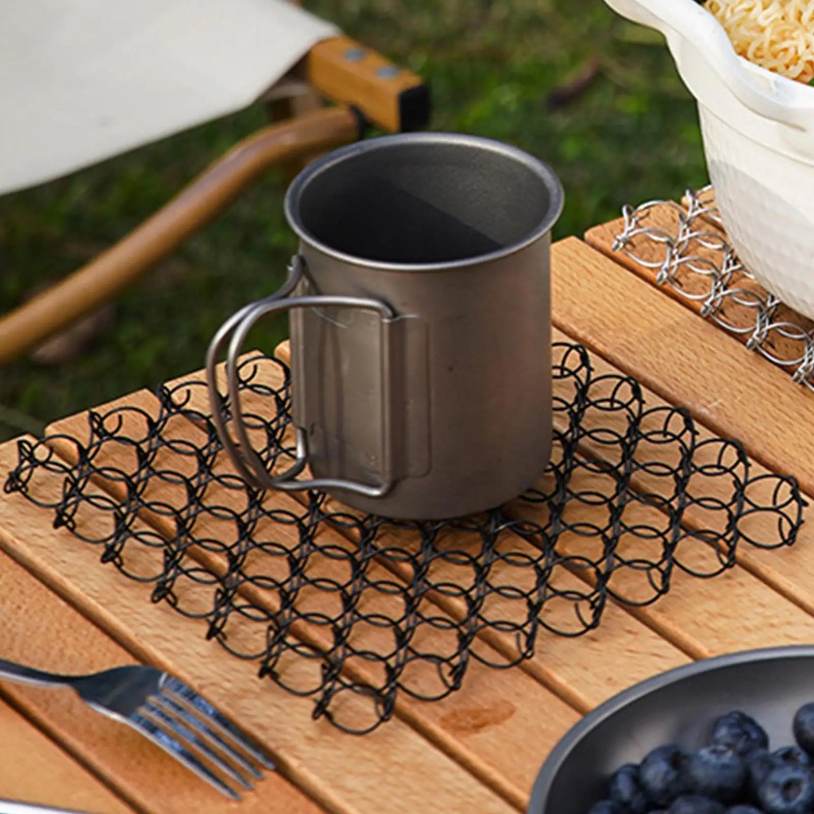 Trivets Dishes Stainless Steel Heat Resistant Coaster Decoration Qme