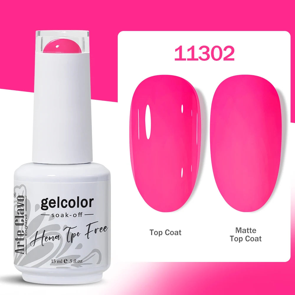 Arte Clavo Nail Art Semi Permanent Gel Polish Supplies Professionals Qme 11302