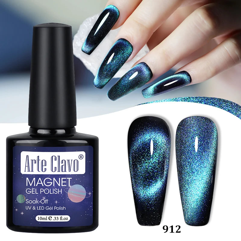 Arte Clavo Shining Transparent Cat Eye Magnetic Gel Unicorn Auroras