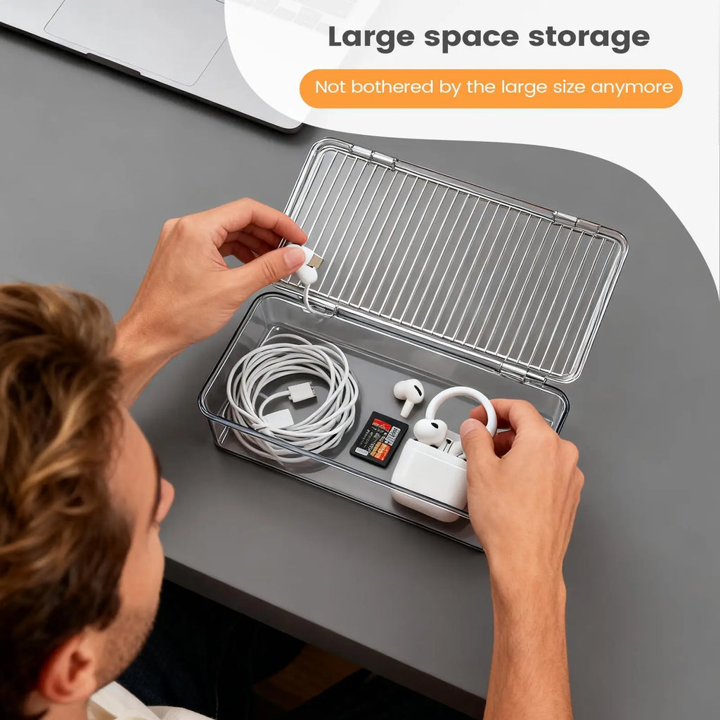 Storage Containers Dustproof Container Lid Organizer Box Pantry Qme