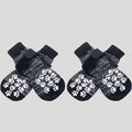 4PCS Pet Shoes, Dog's Foot Covers, Adjustable Indoor And Outdoor Non-Slip Socks For Pets. Qme Gradient black M