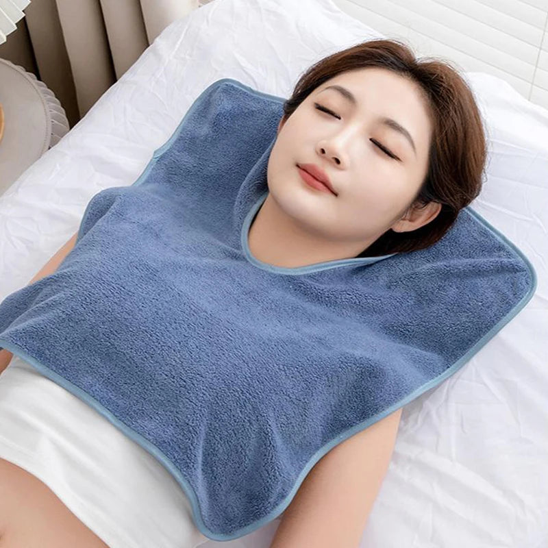 Coral Fleece U-shaped Towel Absorbent Waterproof Pad Beauty Salon Use Qme
