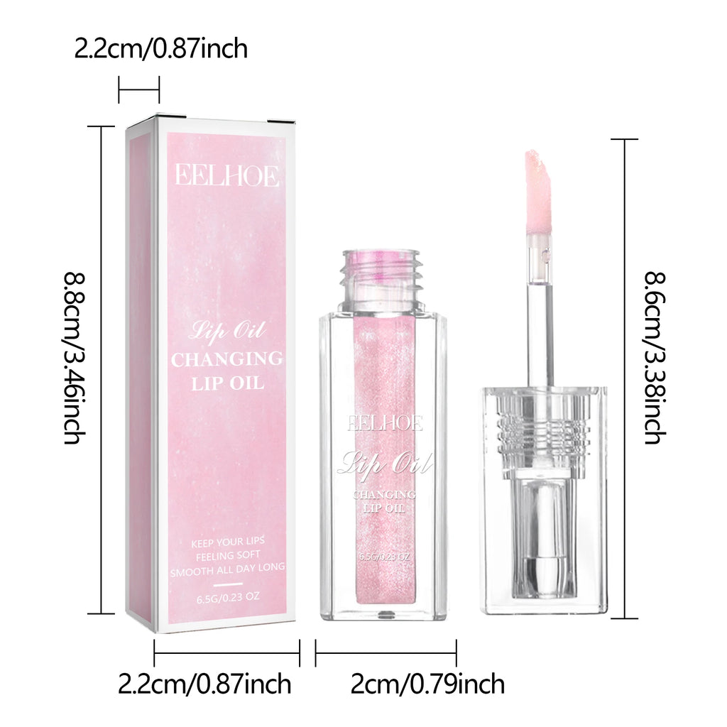 Color Changing Lip Oil Fades ＆ Smoothes Fine Lines On The Lips Moisturizes ＆ Prevents Dryness ＆ Cracking Color Changing Lip Care Qme