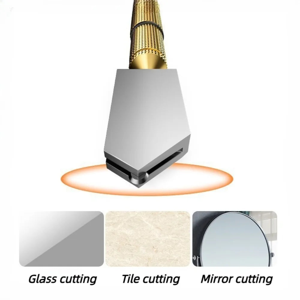175mm Diamond Glass Cutter Pen Anti Slip Grip Portable Cutting Tool for Glass Tile Stone Engraving Construction Working Use Qme