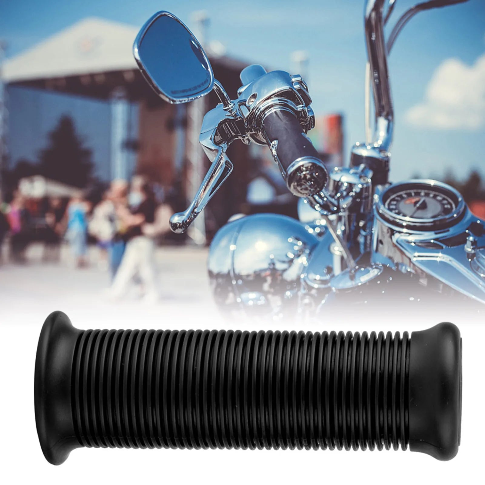 Handlebar Grip Pair of 1inch 25mm/ 1.1inch 28mm Motorcycle Vintage TPU Handle Handlebar Grip Motorcycle Handlebar Grip Qme
