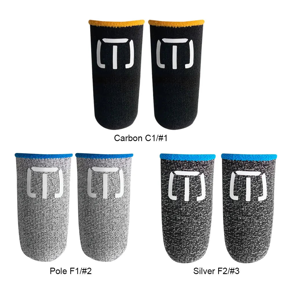 1Pair Touch Screen Shoot Aim Finger Cot Finger Glove Fingertips Cot Breathable Gaming Touchscreen Finger Cover for Mobile Gaming Qme