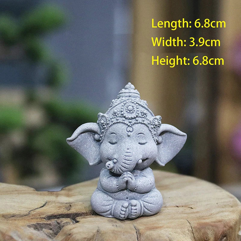 Guardian Elephant Statue Home Decoration Hands Clasped Prayer Position Qme A1