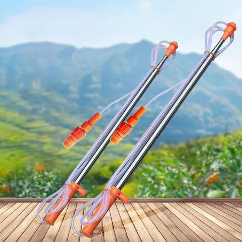 2.6m Stainless Steel Telescopic Spray Rod, Extension Tube for Garden Pesticide Sprayer & Irrigation Nozzle Accessories Qme