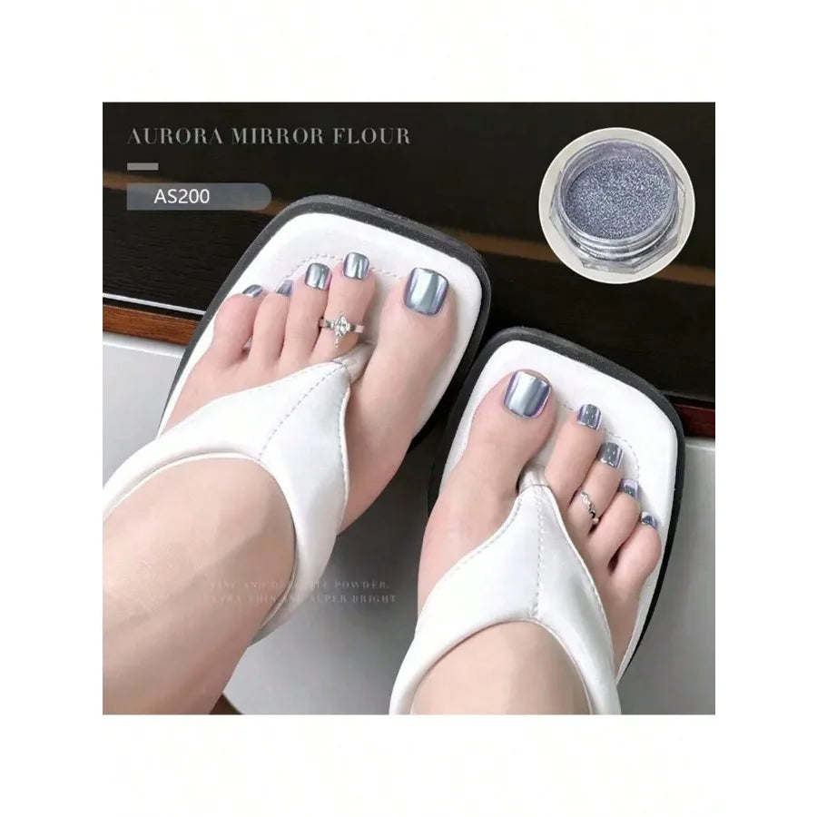 Advanced Gradient Nail Powder Magic Mirror Summer Transparent Finger Qme 02