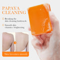 Papaya Vitamin C Whitening Essential Oil Soap Control Refreshing Qme Papaya VC soap 100g