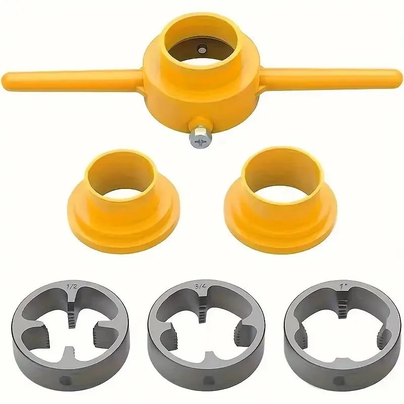 Pvc Pipe Threader Kit Pipe Threader Pipe Round Die 4/6 Points Ppr Water Pipe Internal Thread Opener Qme 6pcs
