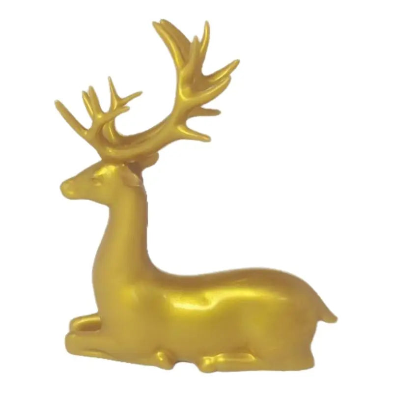 Rustic Table Ornaments Christmas Reindeer Decor For Home Indoor Xmas Holiday Small Statue Reindeer Christmas Decoration Qme A6