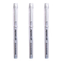 3Pcs/Set 1.0mm Highlight Marker Pen White/Gold/Silver Ink Large Capacity Gel Pen For Drawing Art Supply Sketch Paint Pen Qme 3 silver