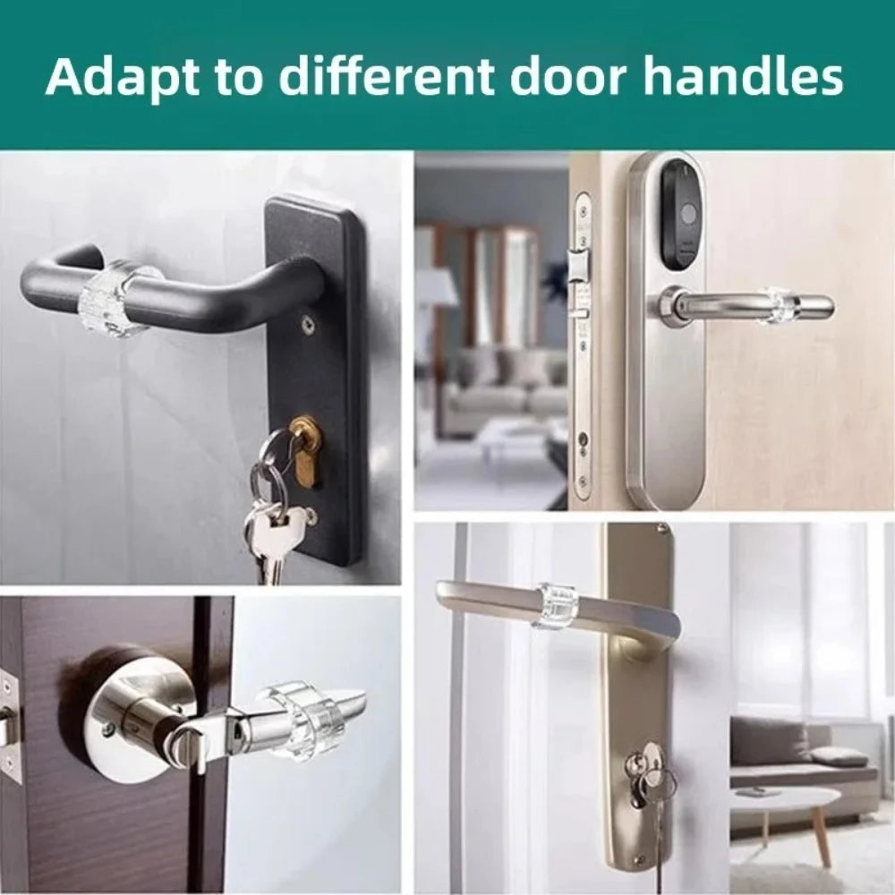 Silicone Cabinet Handle Protection Pads Clear Anti-Collision Stoppers for Furniture Door Drawer Anti-Shock Bumper Pads Qme