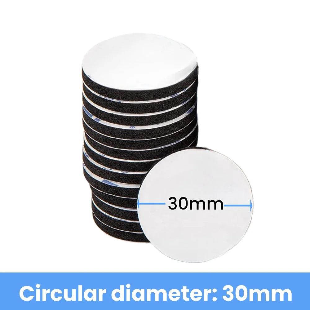 20PCS Strong Double Sided Foam Tape Self-adhesive EVA Foam Adhesive Tape for Home Decoration Installation Household Accessories Qme Circle 30mm 20pcs
