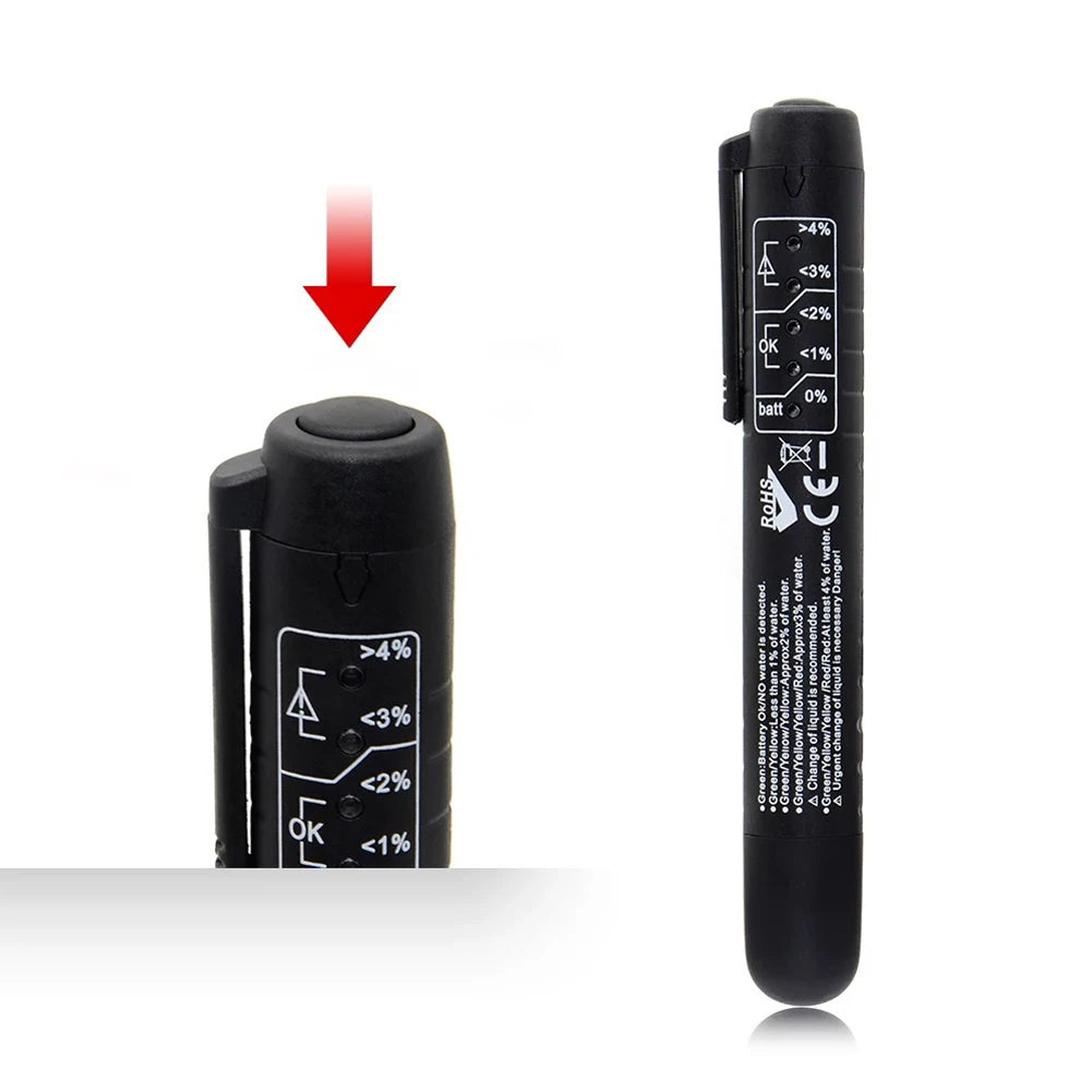 LED Indicator Automotive Brake Oil Tester Accurate Oil Quality Diagnostic Tool Car Brake Fluid Tester Pen Car Diagnostic Tools Qme