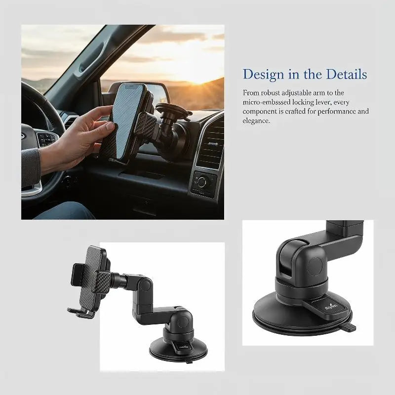 360 Rotation Car Phone Holder Universal Sucker Mount Cellphone Stand Qme