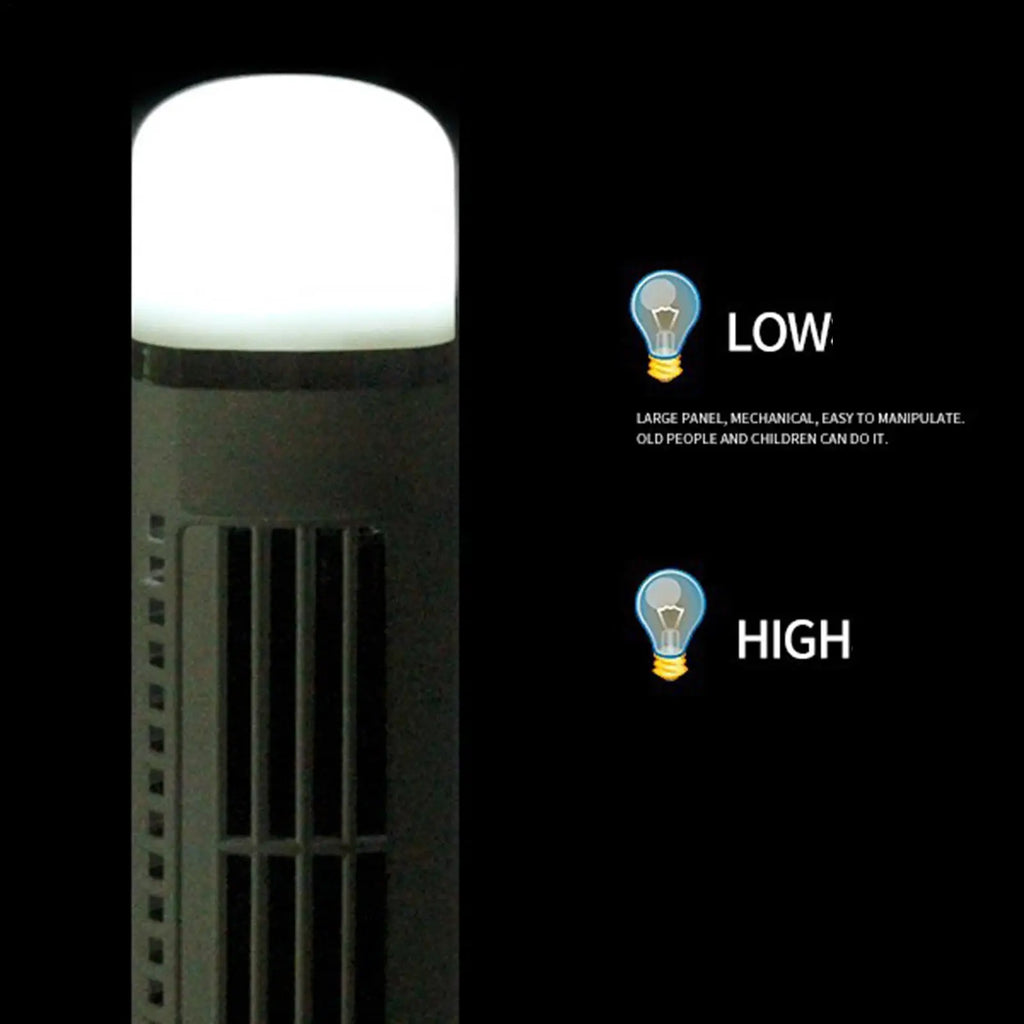Tower Fan for Bedroom 2-Speed Quiet USB/Battery with Nightlight Portable High Velocity Tower Fan for Bedside Living Room Kitchen Qme
