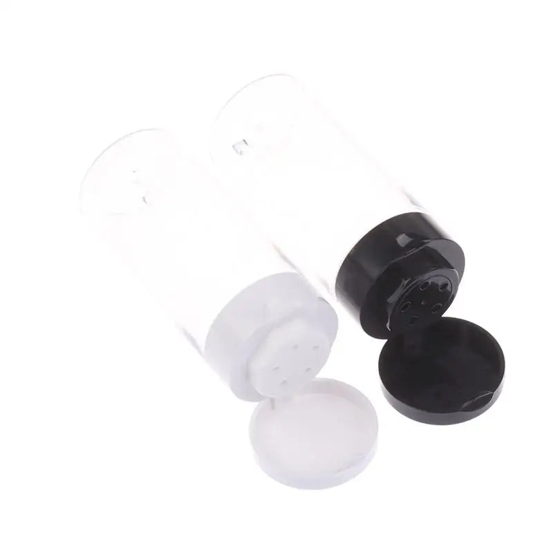 Empty Refillable Cosmetic Jar Pot Loose Face Powder Sifter Case Box Qme