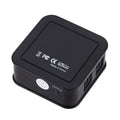 Digital Optical Audio 3 - way Splitter Adapter SPDIF Optical Cable Splitter Hub Qme black
