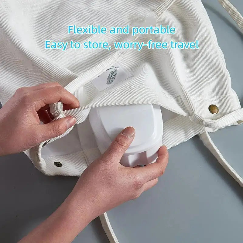 Denture Storage Box With Hanging Net Leak Proof Portable False Teeth Orthodontic Retainer Mouth Suitable Elderly Qme