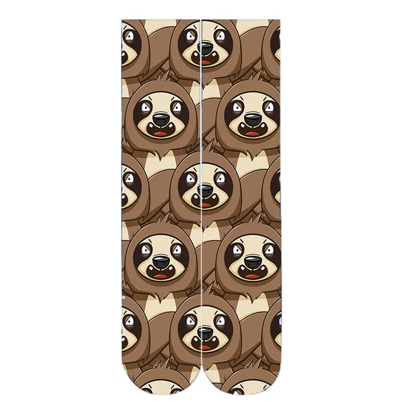 Sexy Leopard Pattern Novelty Socks Men's Fashion Home Women Harajuku Qme type2 One Size