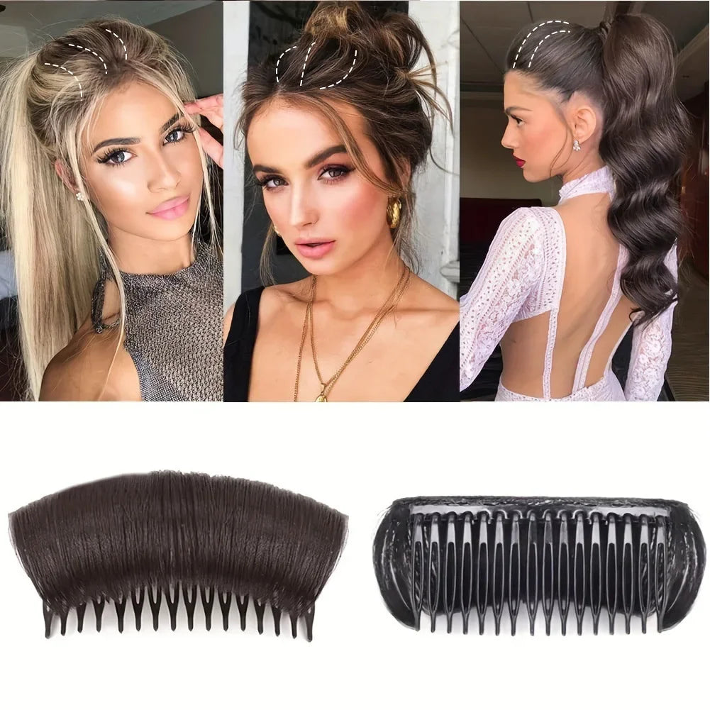 Wig Cushion Stable Hair Roots Volumizing Fiber Insert Comb Invisible Fluffy Hair Pad Female Heightening Artifact Hairstyle Tool Qme