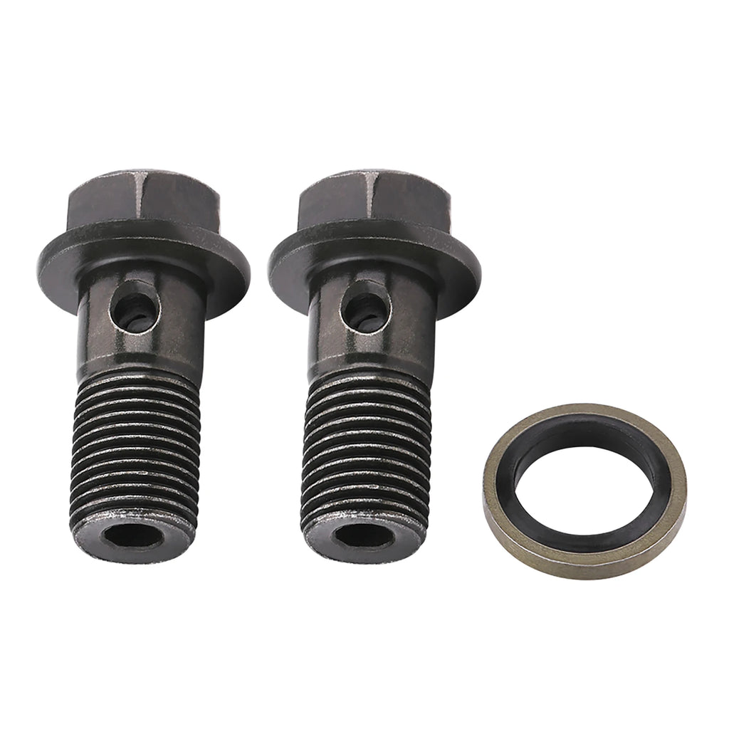 Motorcycle Banjo Bolts & Washers for Brake Caliper Master Cylinder M10 x1.25/M10 * 1.0mm Brake Motorcycle Brake Bolt Qme