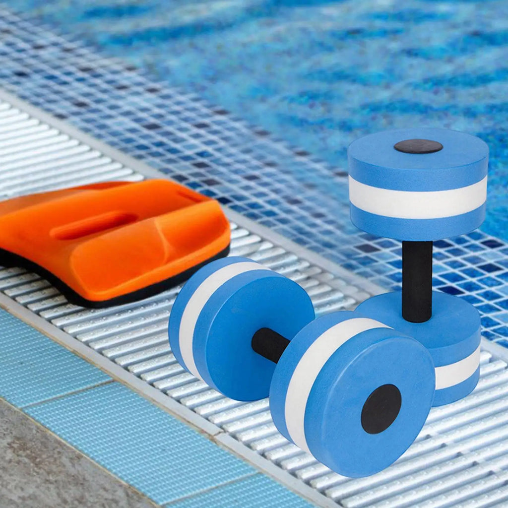 Water Dumbbells For Pool Exercise Floating Water Weights EVA Foam Pool Weights Lightweight Water Fitness Barbells Hand Bar Qme