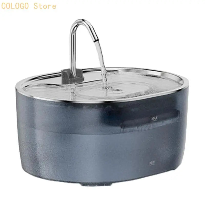 Cats Dog Water Dispenser Stainless Steel Spouts Automatic Flows Qme