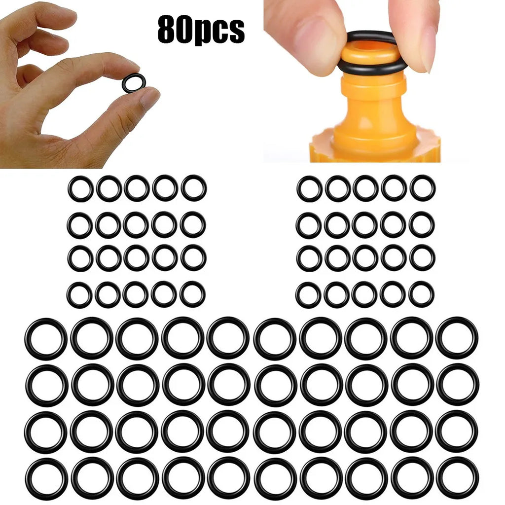 O Ring For High Pressure Washer 1 In 4 Inch 3 In 8 Inch M22 Quick Disconnect Fitting Gasket Washer Seal O Ring Rubber Set Qme 80pcs G534B