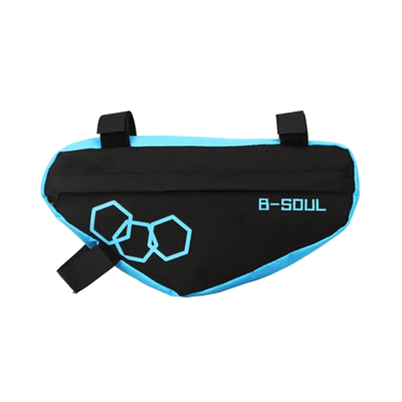 Triangle Bag Bicycle Front Frame Tube MTB Cycling Tool Accessories Qme blue