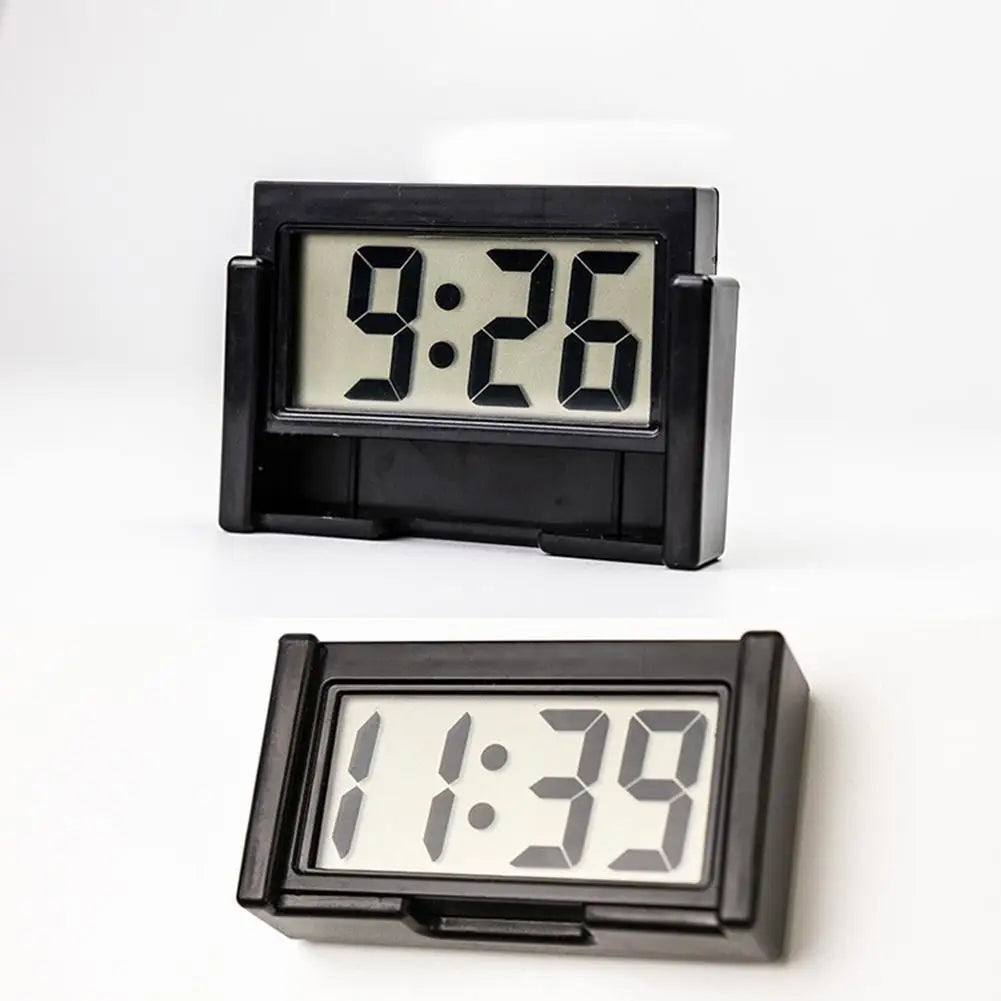 Car Digital Display Clock Self-adhesive Mini Truck Dashboard Large Qme