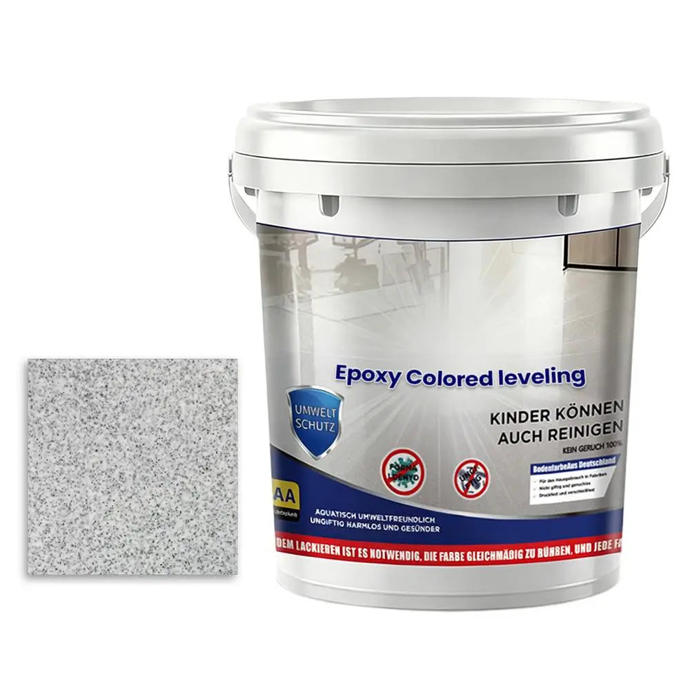 500ml Garage Floor Paint Quick Drying High-Gloss Self-Leveling Coating Epoxy Colored Sand Floor Paint For Indoor Outdoor Garage Qme A