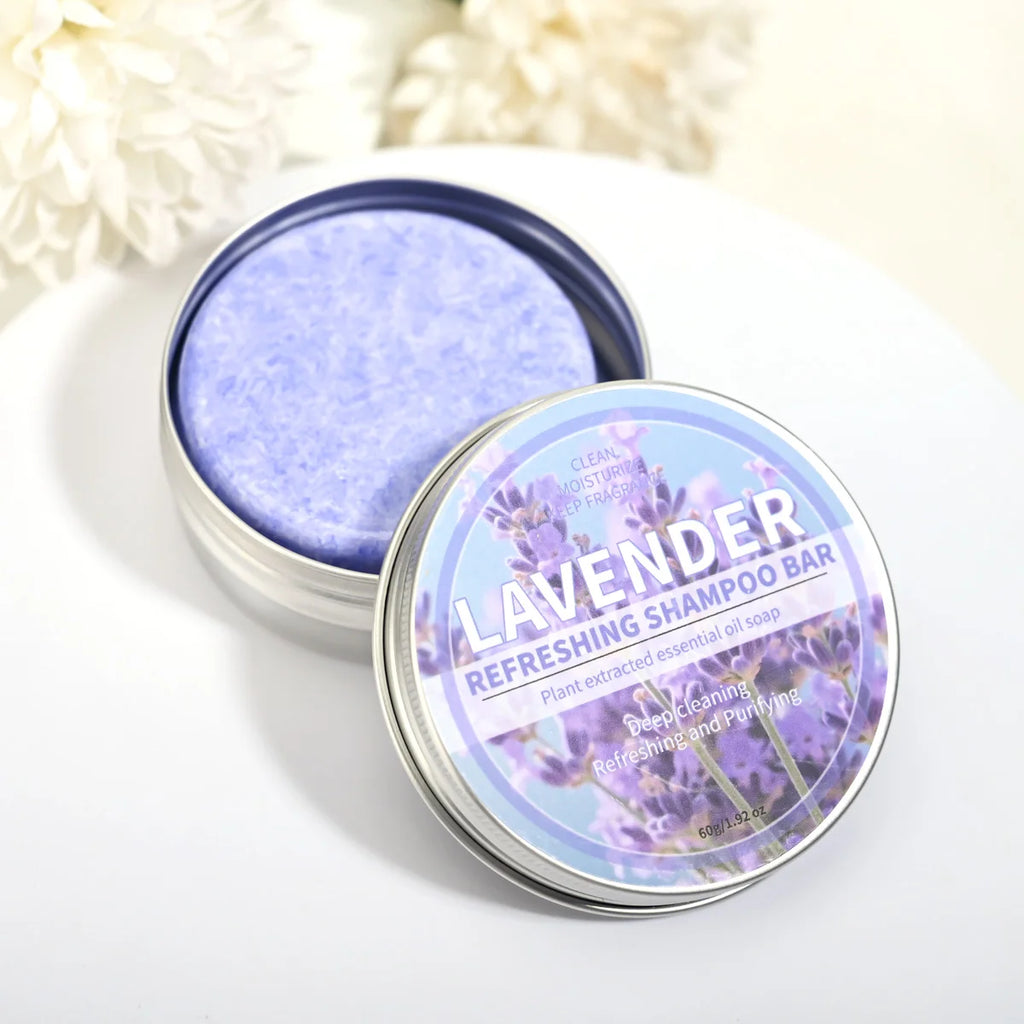 Lavender Essential Oil Shampoo Bar Plant Extract Essence Deep Qme