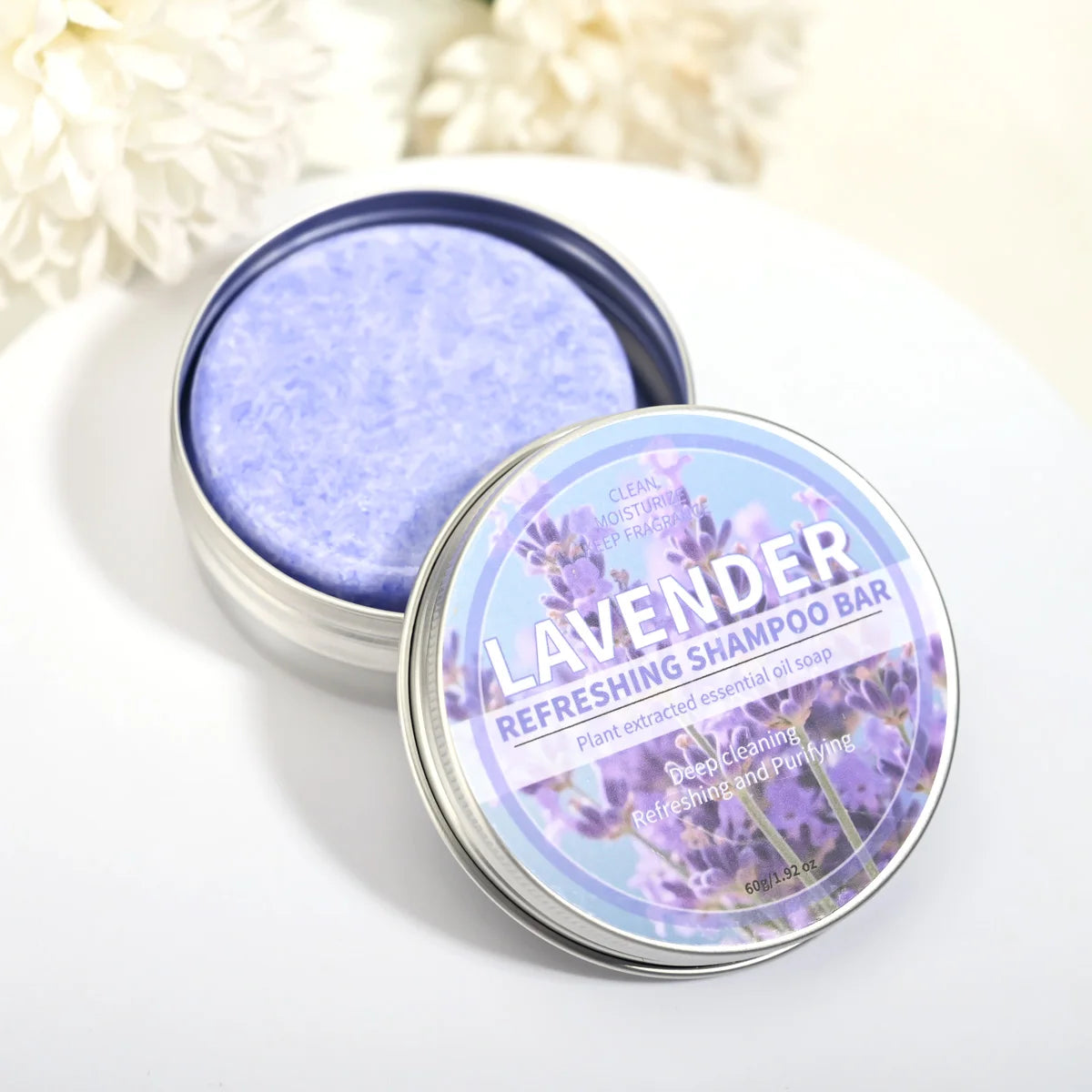 Lavender Essential Oil Shampoo Bar Plant Extract Essence Deep Qme
