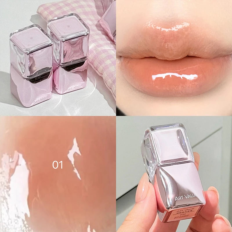 Art Value Mirror Shine Lip Gloss Hydrating Moisturizing Long-lasting Qme AE810-1