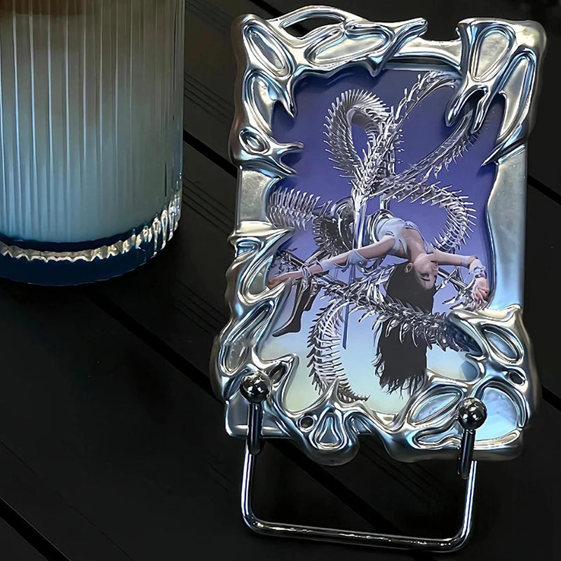 Design Electroplate Plasitic Frame Kpop Idol Photocard Holder Qme