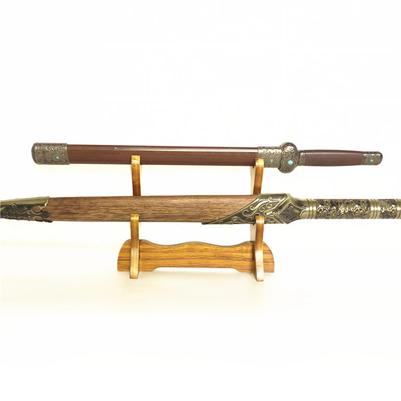 Knife Cosplay Sword Magic Wand Storage Rack Bracket Solid Wooden Qme