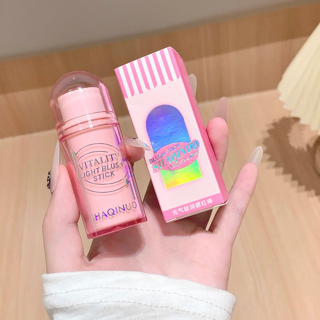 SHAQINUO Korean-style Matte Blush Stick Natural Long-lasting Silky Qme