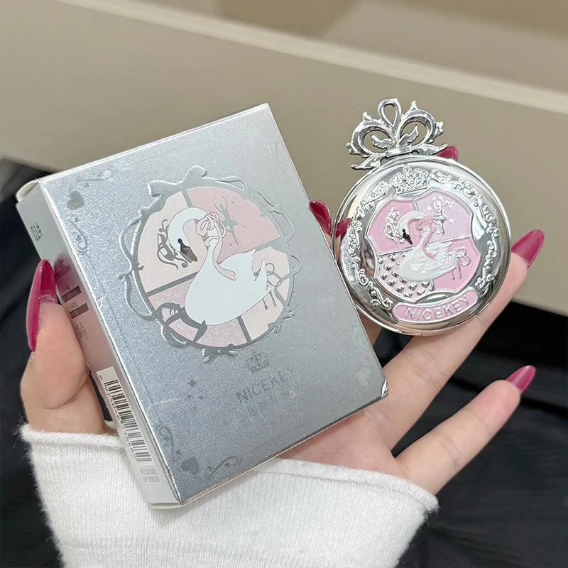 NICEKEY Pink Ballet Single Color Blush Powder Lasting Matte Monochrome Blush Whitening Delicate Blush Palette Contouring Shadow Qme