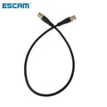 ESCAM BNC Male To Male Nickel Plating Straight Crimp RG58 Pigtail Adapter Cable 0.5m Qme 0.5M 10PCS